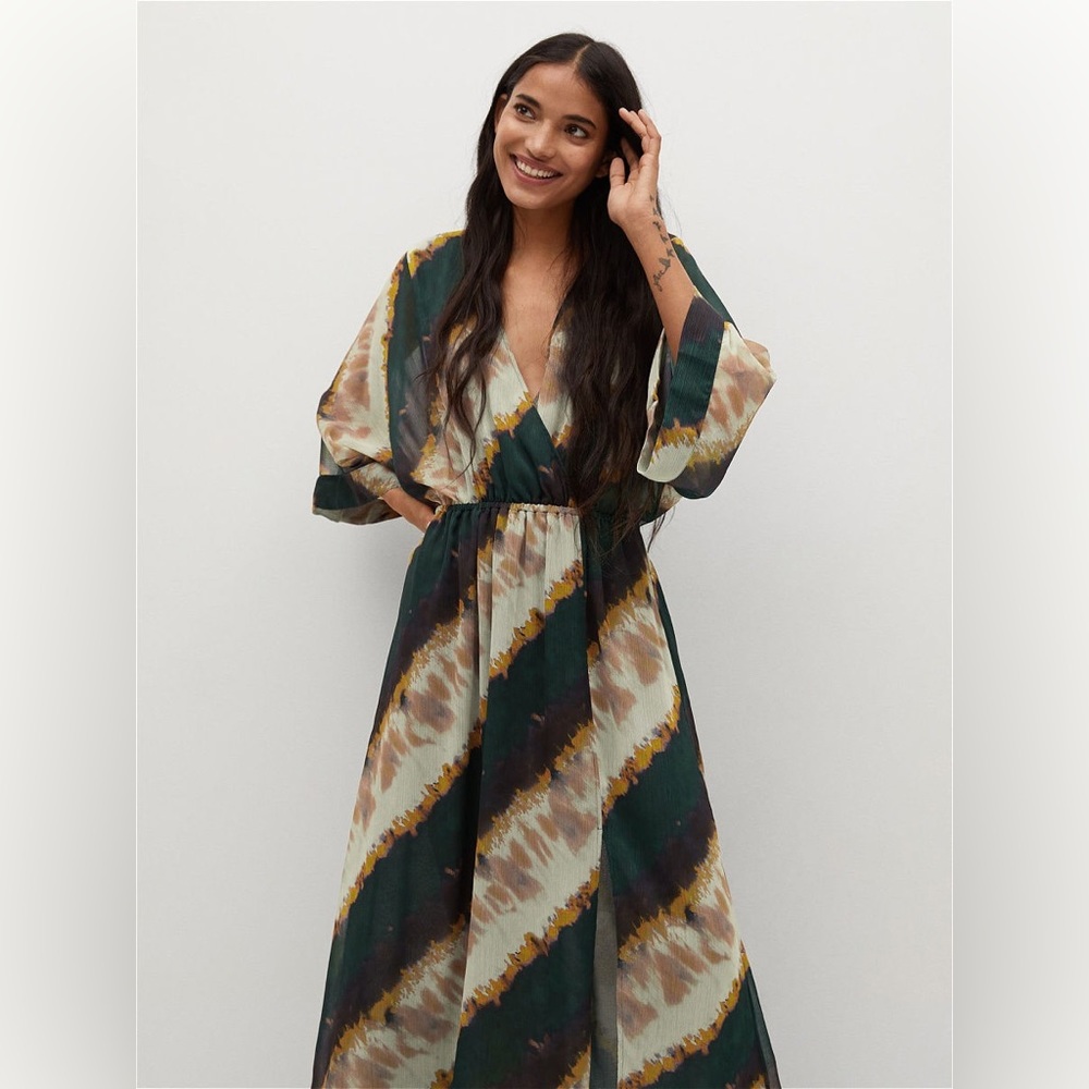Mango Giada tie dye midi dress